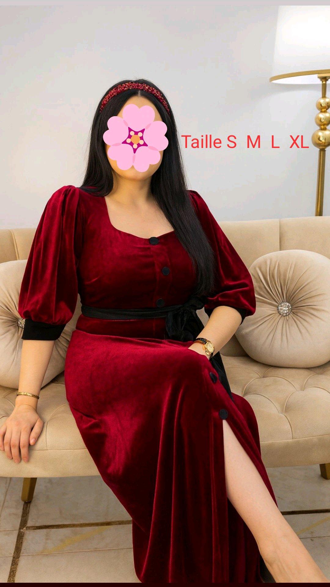 Robe Velour Rouge - Alger Centre, Alger - Tijelabin