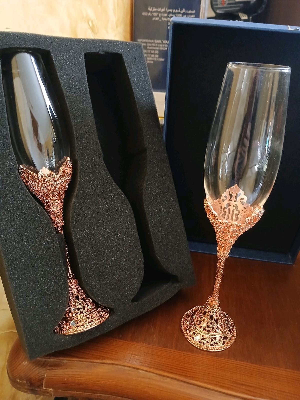 paire de verres pour mariage
