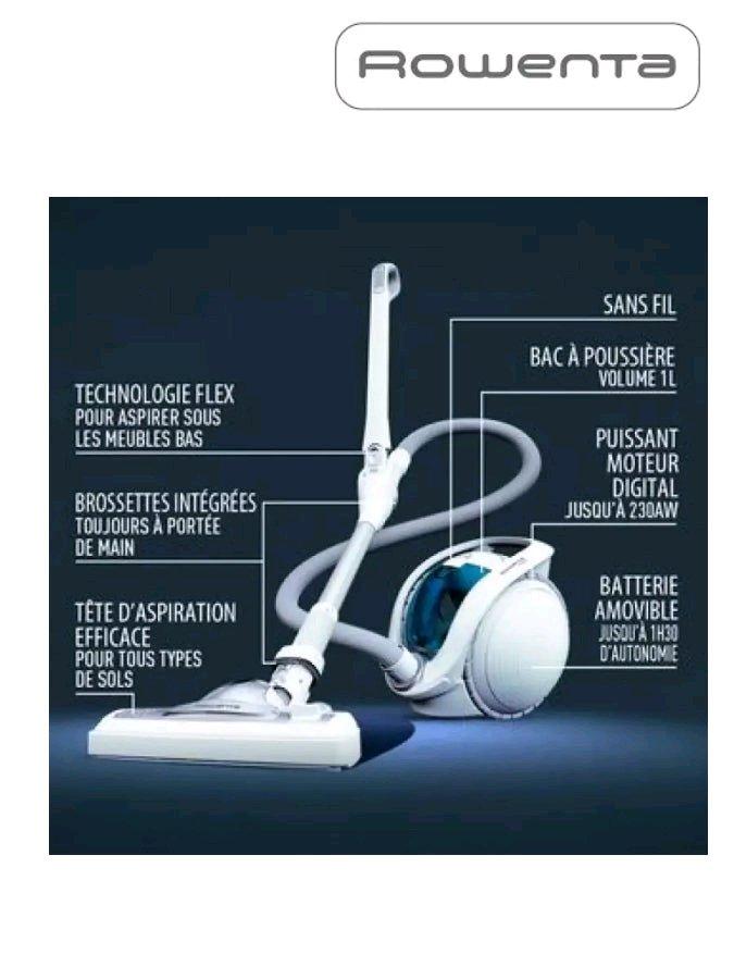 Aspirateur Rowenta Sans Fil X 90 IX7767EA made in France