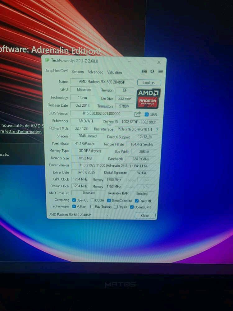 Rx 580 8gb soyo - Bab Azzouar, Alger - Tijelabin