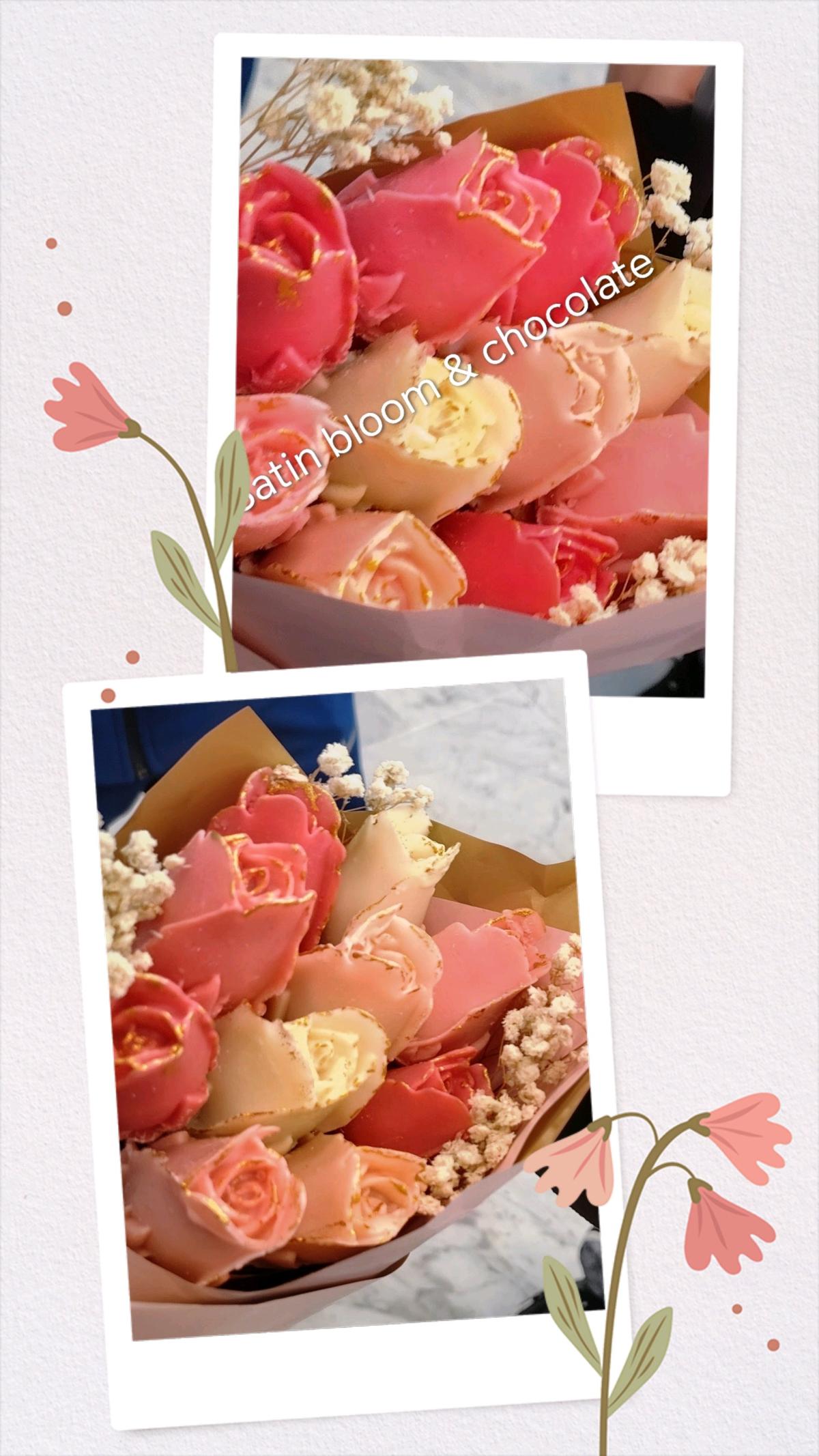 bouquet de fleur en chocolate et en satin - Ain Turk, Oran - Tijelabin