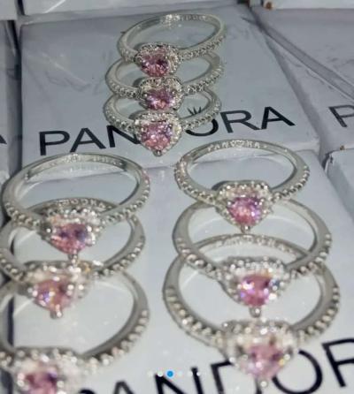 خاتم باندورا فضة Bague Pandora en argent 925 - Thumbnail 2