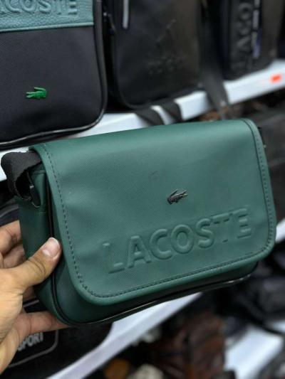 Sacoche Lacoste noir et vert - Thumbnail 3