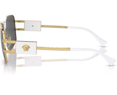 Versace VE 2251 Lunettes de soleil pour homme Blanc - Thumbnail 2