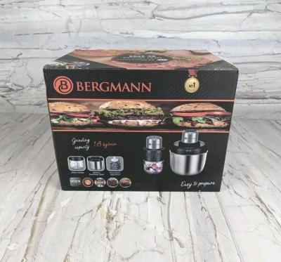 Hachoir inox 3en1 800W Avec 02 Bol Bergmann BC3000 - Thumbnail 2